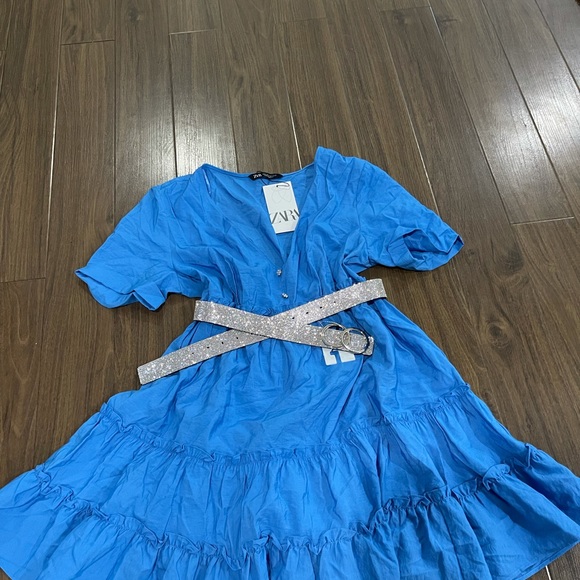 Zara blouse poplin bling dress - Picture 3 of 8